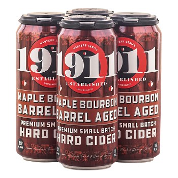 1911 Maple Bourbon Aged Cider 16oz 4pk Cn