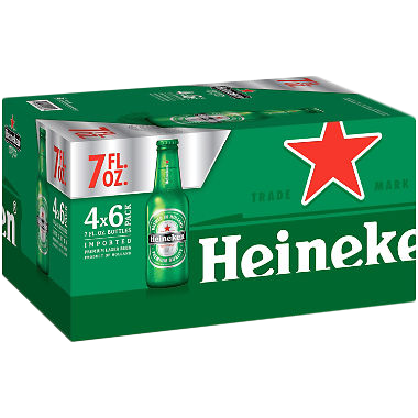 HEINEKEN 7OZ 24PK NR-7OZ-Beer - Luekens Wine & Spirits