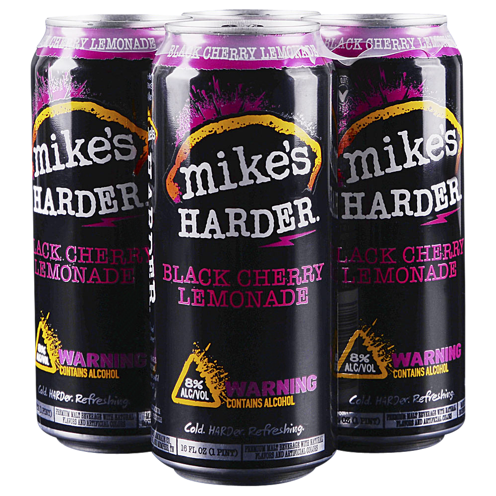 MIKES HARDER BLACK CHERRY 4PK 16OZ CN-16OZ-Beer - Luekens Wine & Spirits