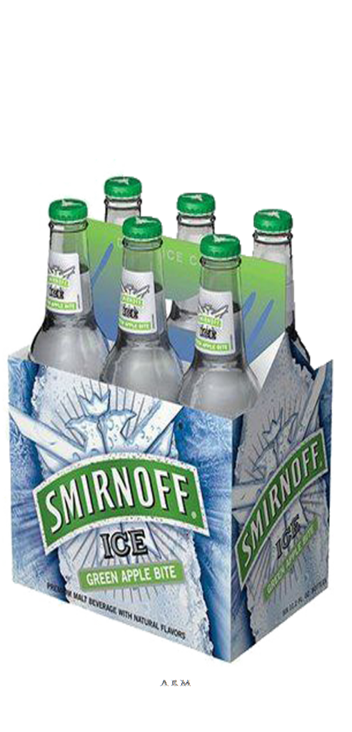 Smirnoff Ice Green Apple 11.2oz 6pk Btl - Luekens Wine & Spirits