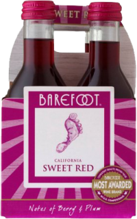 BAREFOOT SWEET RED 187ML 4PK_187ML_Wine_RED WINE