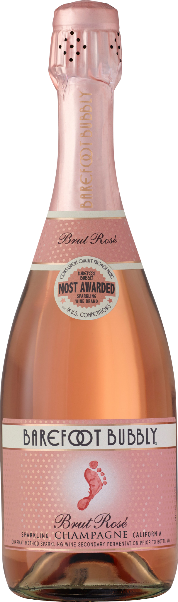 Barefoot Bubbly Brut Rose 750ml - Luekens Wine & Spirits