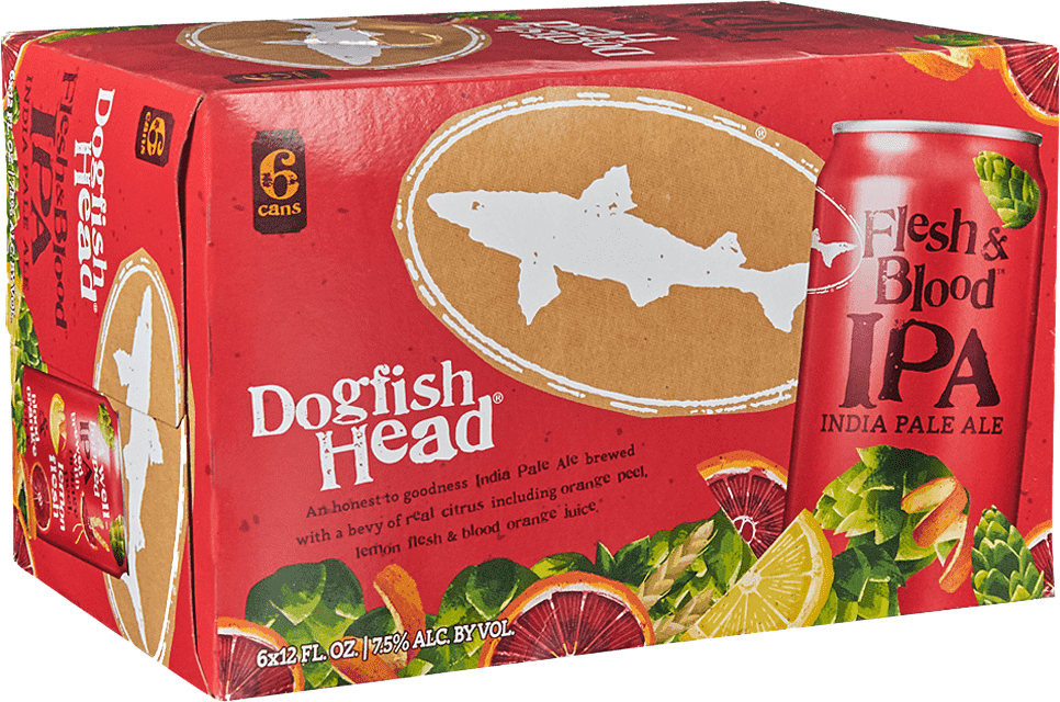 Dogfish Head Flesh Blood Ipa 12oz 6pk Cn Luekens Wine Spirits