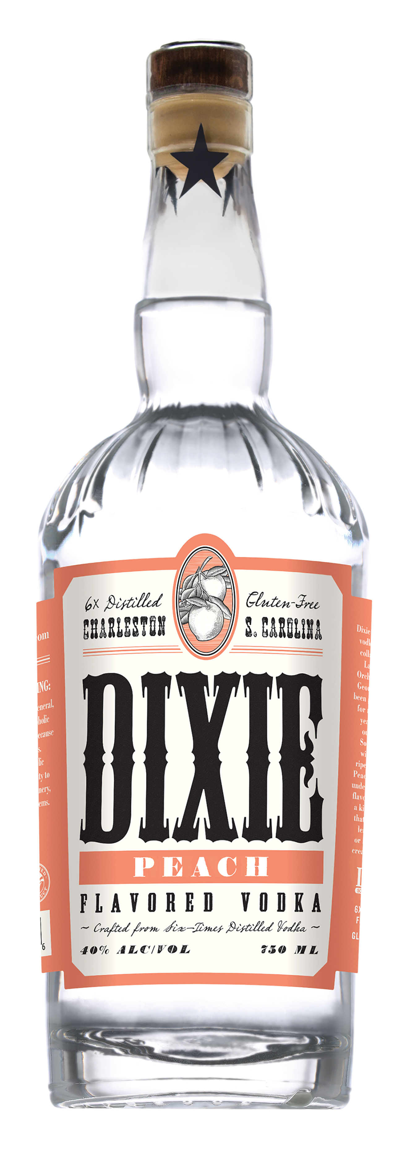 Dixie Peach Vodka 750ml Luekens Wine Spirits