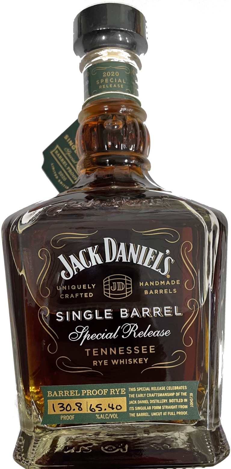 Jack Daniels Single Barrel Special Release Barrel Proof Rye Luekens