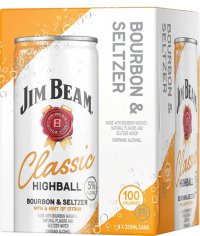 Jim Beam Classic Highball 355ml 4pk Cn