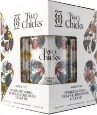 Two Chicks Vodka Elderflower & Pear Cocktail 12oz 4pk Cn