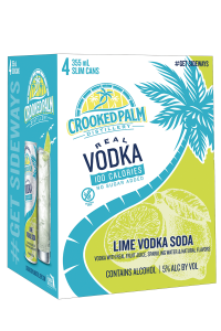 Crooked Palm Straw Cucumber Vodka Soda 12oz 4pk Cn