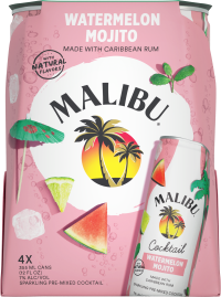 Malibu Watermelon Mojito 4pk Cns
