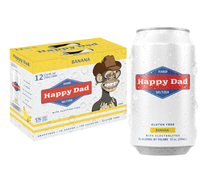 Happy Dad Hard Seltzer Banana 12oz 12pk Cn