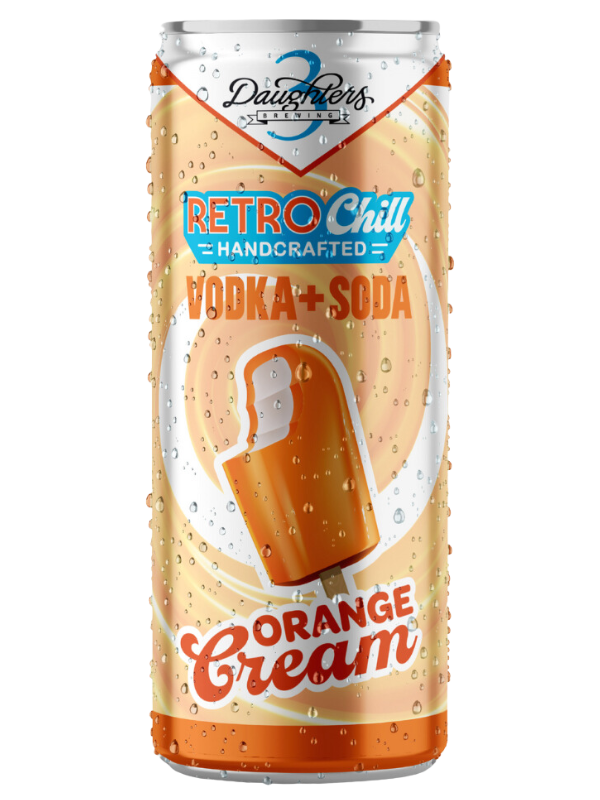 3 Daughters Orange Cream Vodka Soda 12oz 4pk Cn