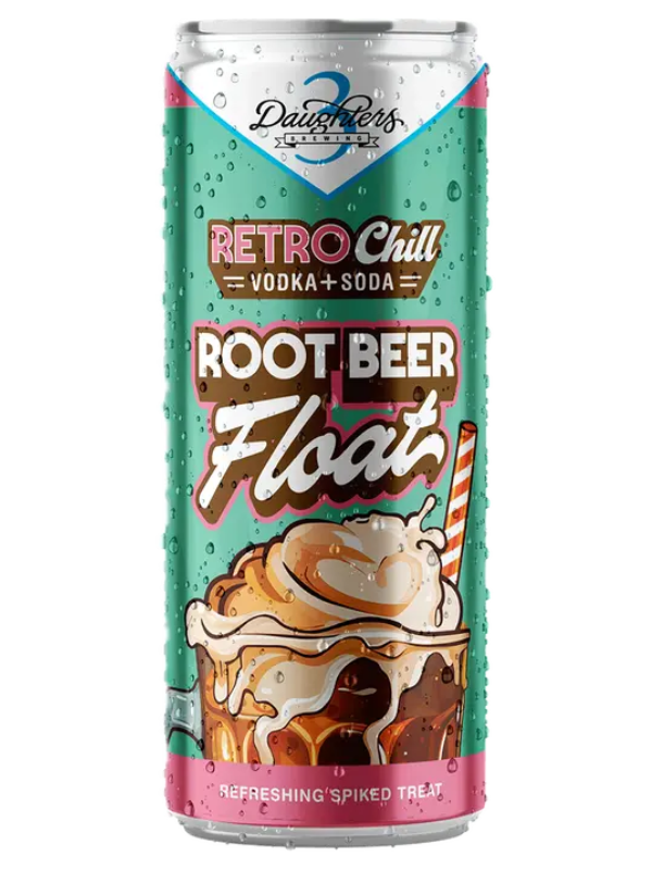 3 Daughters Root Beer Float Vodka Soda 12oz 4pk Cn - Luekens Wine & Spirits