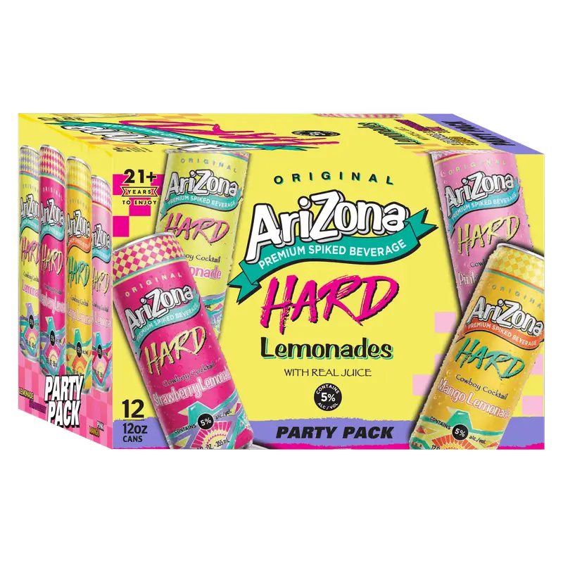 Arizona Hard Lemonade Party Pack 12oz 12pk Cn