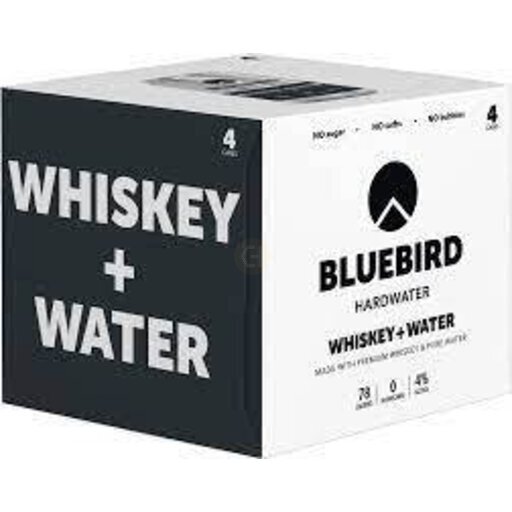Bluebird Whiskey & Water 12oz 4pk