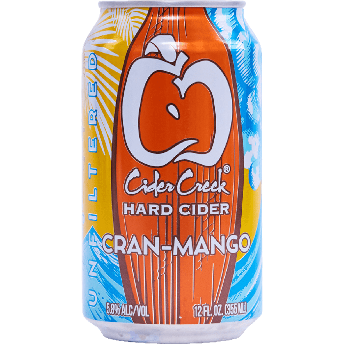 Cider Creek Cran Mango Cider 12oz 4pk Cn