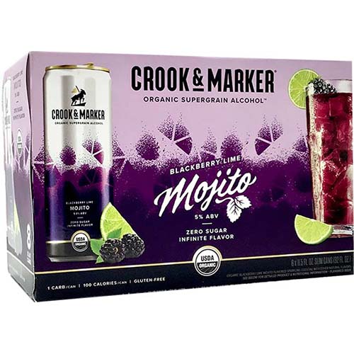 Crook & Marker Blackberry Lime Mojito 11.5oz 8pk Cn