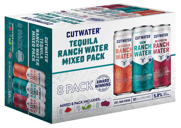Cutwater Ranch Water Variety 12oz 8pk Cn