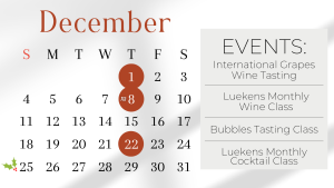 December Events Calendar