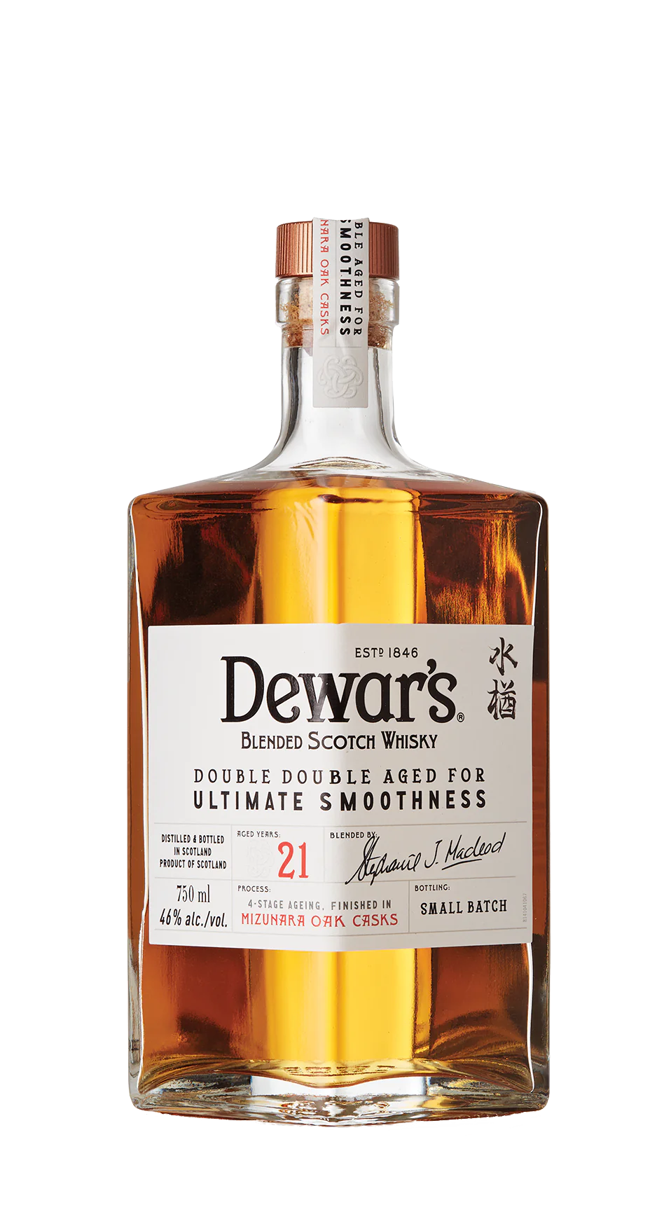 Dewars Double Double Aged Mizunara Oak 21Yr 750ml