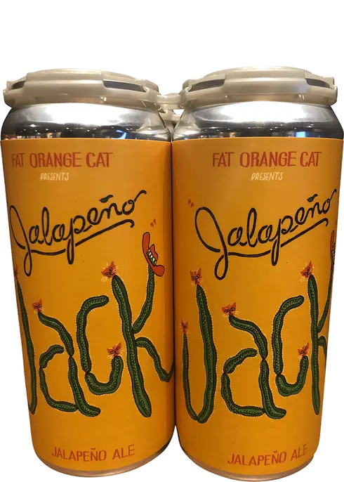 Fat Orange Cat Jalapeno Ale 16oz 4pk Cn