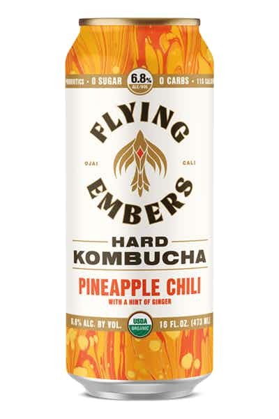 Flying Embers Pineapple Chili Hard Kombucha 12oz 6pk