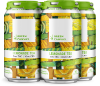 Green Canvas THC CBD Lemonade Tea 12oz 4pk Cn