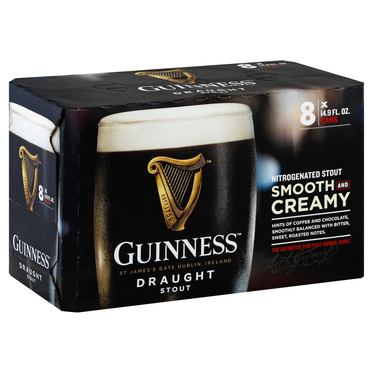 Guinness Draught 8Pk Cn