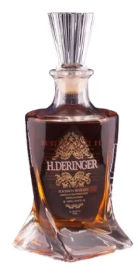 H Deringer 5yr Bourbon Bottle View