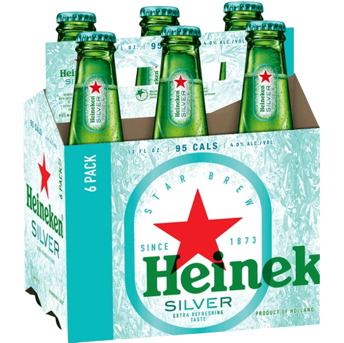 Heineken Silver Lager 12oz 6pk Btl