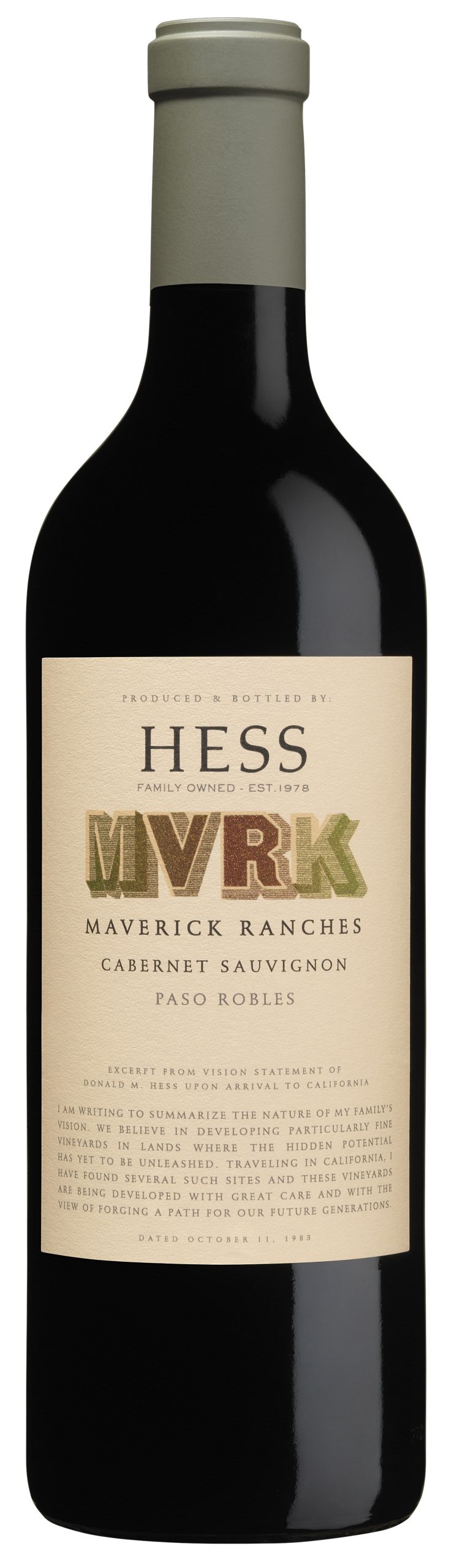 Hess Maverick MVRK Ranches Paso Robles Cabernet