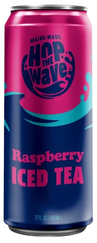 Hop The Wave D9 THC Raspberry Iced Tea 5mg 12oz 4pk Cn