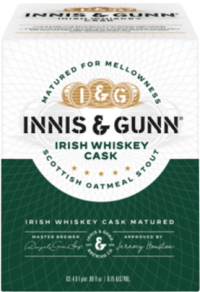 Innis and Gunn Irish Whiskey Cask Scottish Oatmeal Stout 16.9oz 4pk Cn