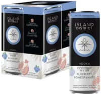 Island District Vodka Blueberry Pomegranate 12oz 4pk Cn