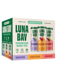 Luna Bay Kombucha Sparkling Hard Tea Variety 12oz 6pk Cn