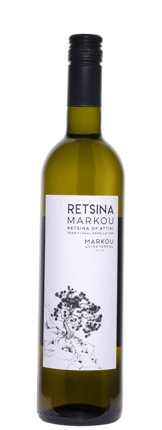 Markou Retsina Of Attiki 750ml