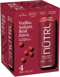 Nutrl Cranberry Vodka Seltzer 12oz 4pk Cn