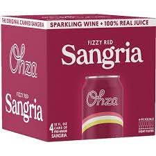 Ohza Sangria Fizzy Red 4pk Can