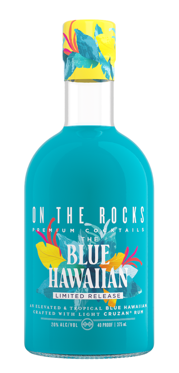 On the Rocks The Blue Hawaiian Cocktail 375ml - Luekens Wine & Spirits