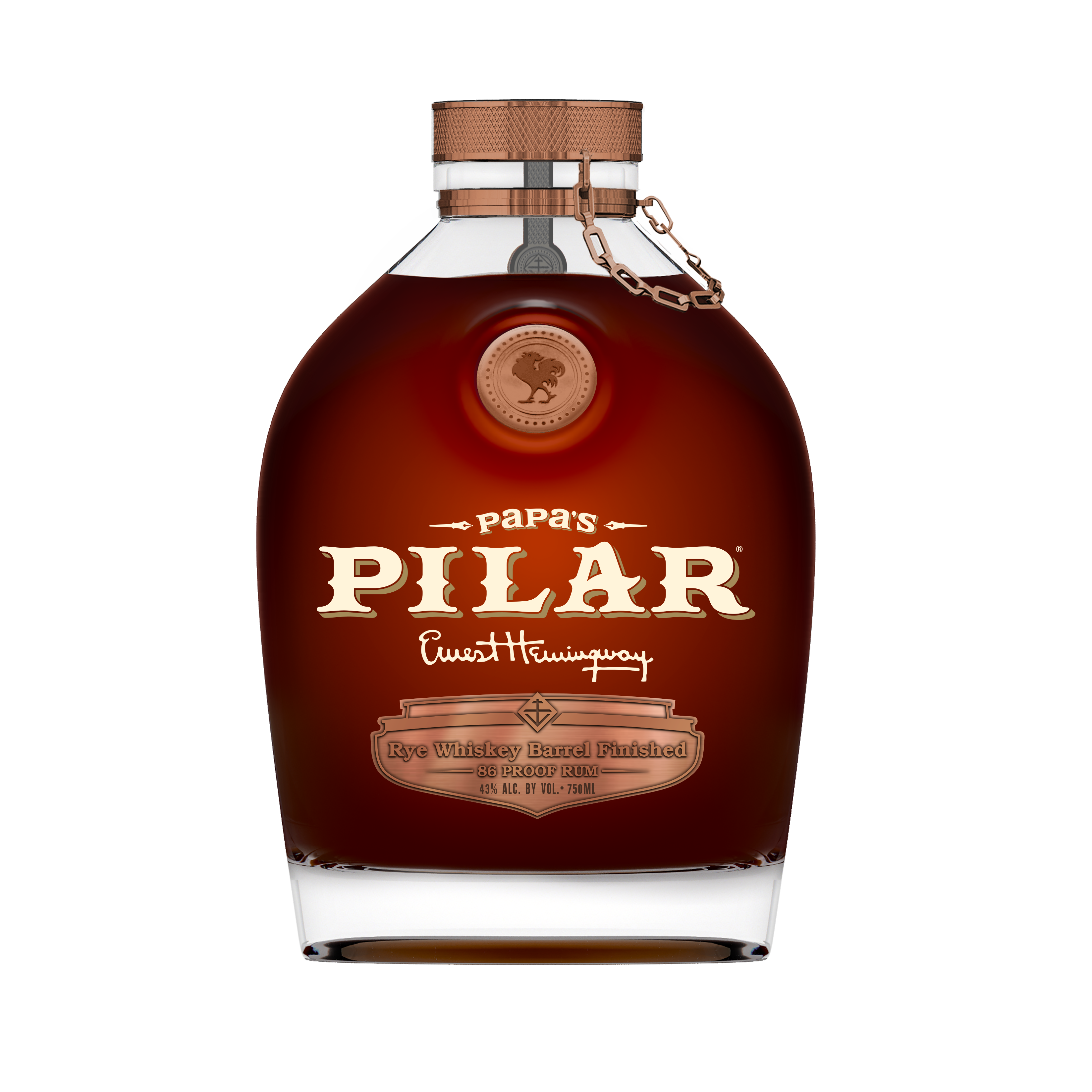 Papas Pilar Dark Rum Finished in Rye Barrels 750ml