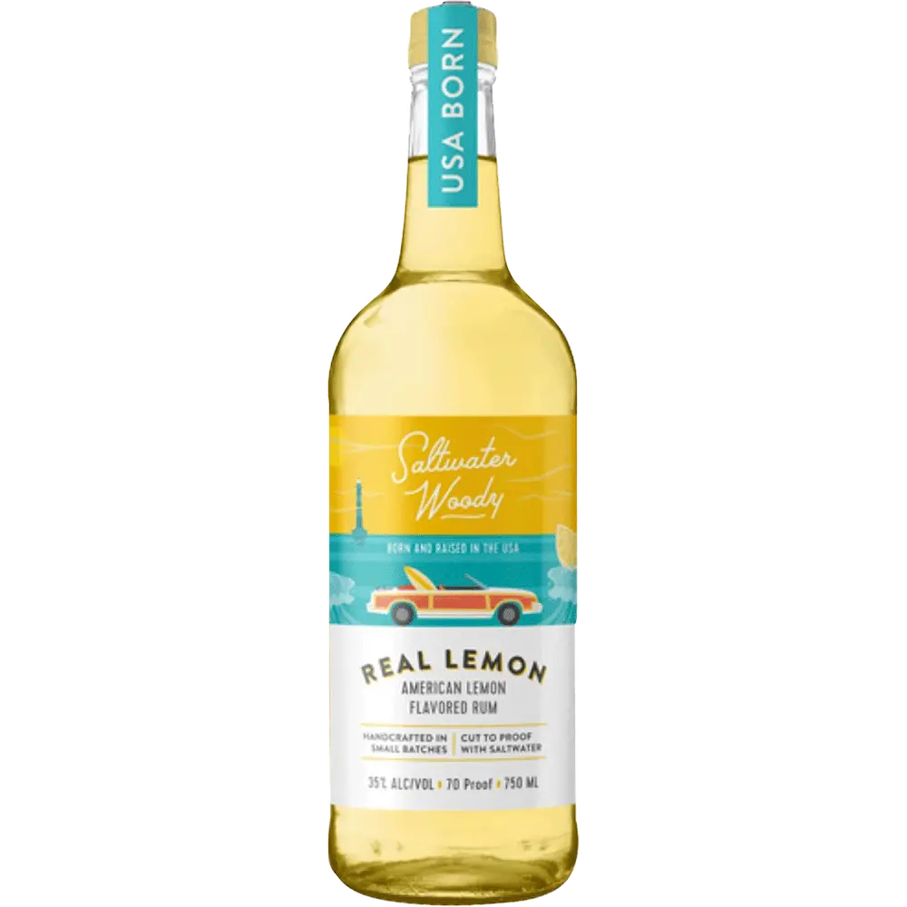 Saltwater Woody Real Lemon Rum 750ml