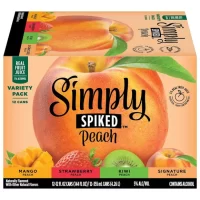 Simply Spiked Peach Lemonade 12oz 12pk Cn