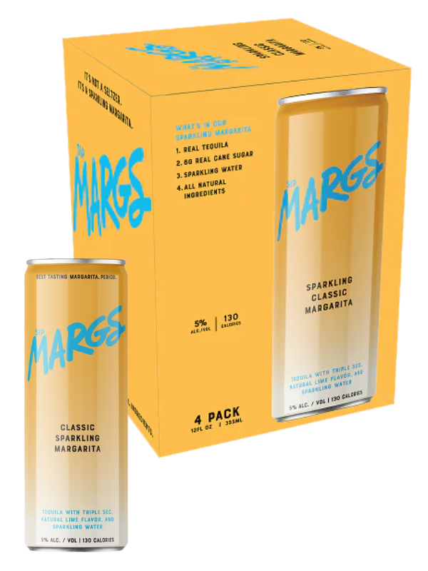 Sip Margs Sparkling Margaritas 4pk - Luekens Wine & Spirits