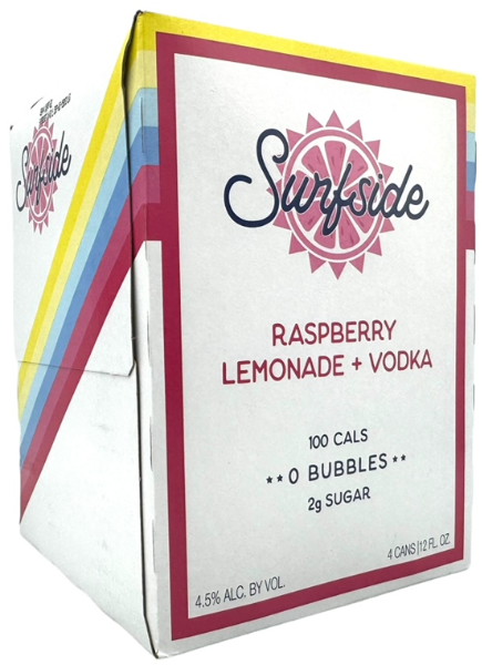 Surfside Raspberry Lemonade 12oz 4pk Cn