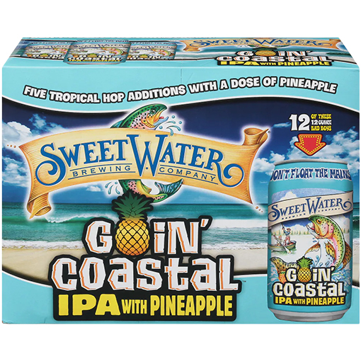 Sweetwater Goin Coastal Pineapple IPA 12oz 12pk Cn