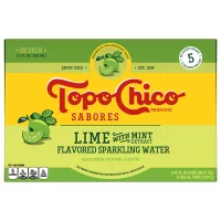 Topo Chico Sabores Lime with Mint 8pk