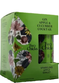 Two Chicks Sparkling Apple Gimlet Cocktail 12oz 4pk Cn