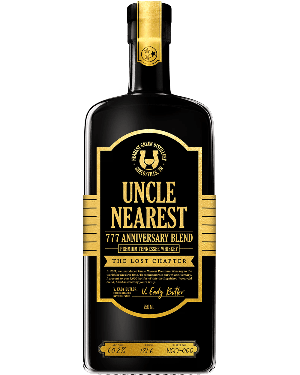 Uncle Nearest 777 Anniversary Blend The Lost Chapter 750ml