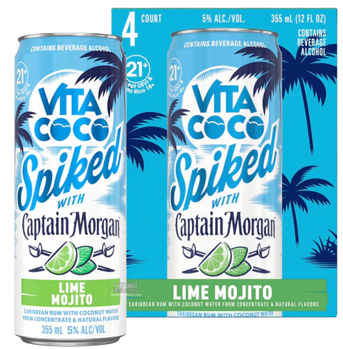 Vita Coco Spiked with Captain Morgan Lime MOjito 4pk