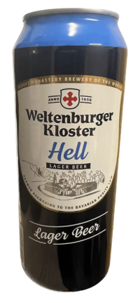 Weltenburger Hell Lager 16.9oz 4pk Cn