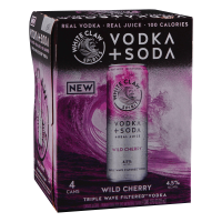 White Claw Vodka Soda Wild Cherry 12oz 4pk Cn